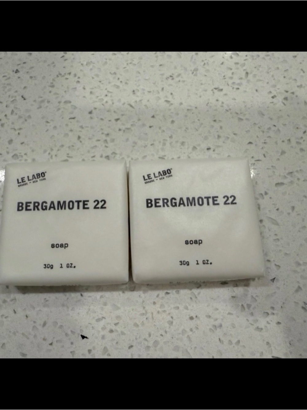 Le Labo Bergamote 22 White Soap Bar - 30g x 2